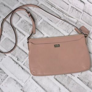 COACH MADISON LEATHER EAST WEST SWINGPACK LI ROSE PETAL F49992